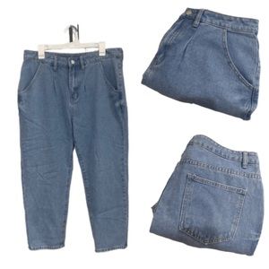 SHEIN Plus Mom Jeans Medium Wash